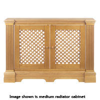 Radiator Cabinet - Oak Effect Medium 1198x900mm