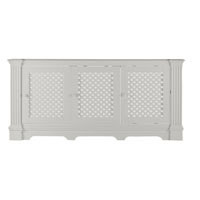 Radiator Cabinet - White Lacquered Extra Large Size 2230x900mm
