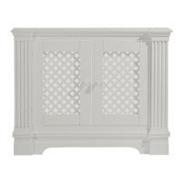 Radiator Cabinet - White Lacquered Small Size 1017x800mm