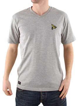 Grey Burnley V-Neck T-Shirt