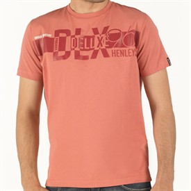 Henleys Mens Davo T-Shirt Faded Red