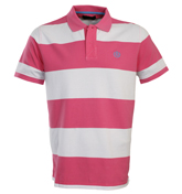 Barry Pink and White Stripe Pique