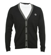 Black Button Fastening Cardigan