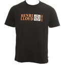 Black T-Shirt with Silver Square Logo