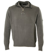Gun Metal Grey 1/4 Zip Sweater