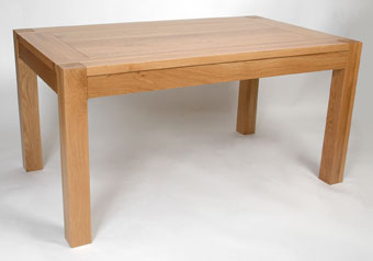 hereford Oak Fixed Oak Dining Table - 1500mm