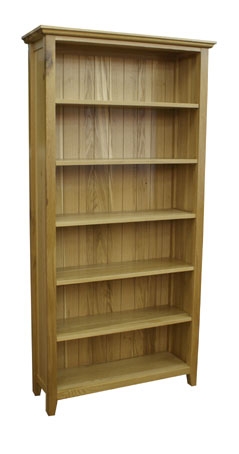 Rustic Oak 6ft x 3ft Bookcase