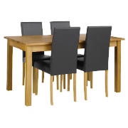 Table & 4 Upholstered Chair Set