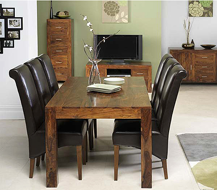 Heritage Furniture UK Ltd Laguna Sheesham 6 Seater Dining Set