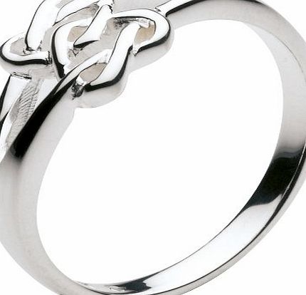 Heritage Womens Sterling Silver Celtic Lovers Heart Ring 22L0HPM