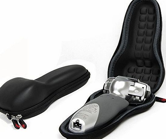 Hermitshell EVA hard case with carabiner for panasonic ES-LA63-S ES-LA93-K ES-8103S ES-RF31 ES-RF41 ES-SL41 Arc3 ARC4 Electric Shaver COLOR BLACK