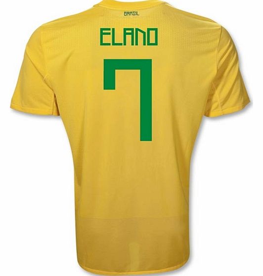 Hero Shirts Nike 2011-12 Brazil Nike Home Shirt (Elano 7)