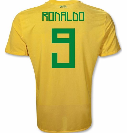 Hero Shirts Nike 2011-12 Brazil Nike Home Shirt (Ronaldo 9)