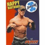 WWE Birthday Card - John Cena with badge 5 x 7