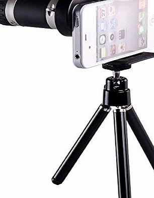 Universal 8X Optical Zoom Telescope Camera Lens Tripod Holder Fr Mobile Phone