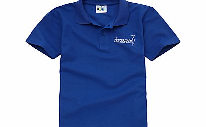 Heronsgate School Unisex Polo Shirt, Royal Blue