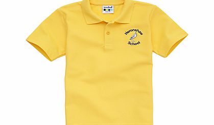 Heronshaw School Unisex Polo Shirt, Gold
