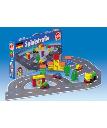 Heros Wooden Toys 35pc Little Town ROADWAY.