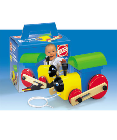 Heros Wooden Toys PULL ALONG TRAIN