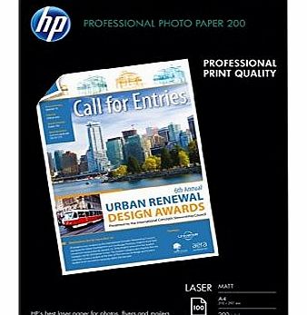 HP - Matt photo paper - A4 (210 x 297 mm) - 200 g/m2 - 100 sheet(s)