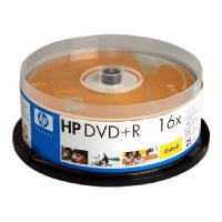 HP DVD R 16x Branded in 25 Cake