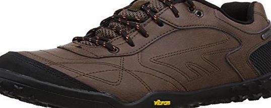 Hi-Tec Bartholo Waterproof, Mens Hiking Boots, Chocolate/Black/Burnt Orange, 10 UK
