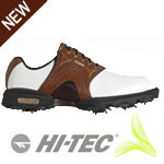 Hi-Tec CDT Power Golf Shoes White/Bomber/Brown
