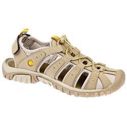 Female HIT910 Leather/Textile Upper Textile Lining in Beige Multi