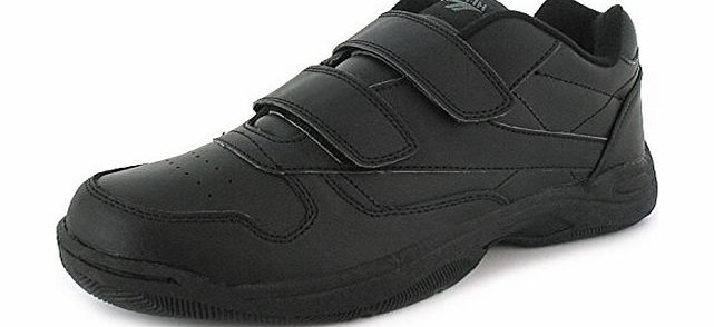 Hi-Tec Mens Hitec Easy On Twin Touch Fastening Trainers. - Black - UK 12