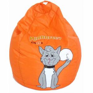 Hibba Purrfect Cats bean bag - orange sit