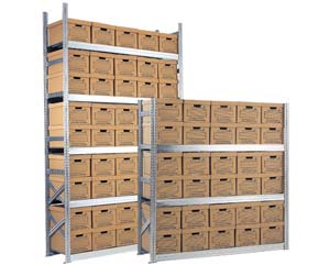 HIGH density archive storage with boxes