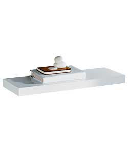 Gloss 60cm Floating Shelf - White