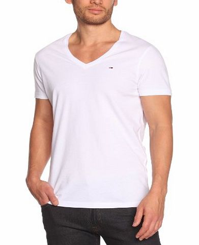 Hilfiger Denim Panson Vn Shortsleeve KIR100 Logo Mens T-Shirt Classic White Large