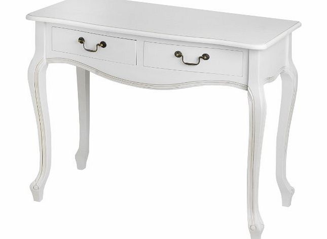 Hill Interiors White Room 2-Drawer Console Table, White