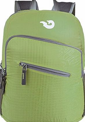 Lightweight Packable Handy Nylon Travel Daypack Folding Traveling Backpack (Green)
