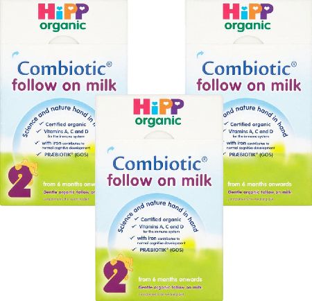 HiPP, 2102[^]0076494 Organic Follow On Milk Powder - Triple Pack
