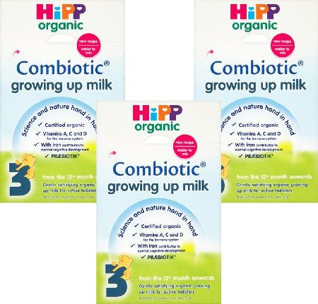 HiPP, 2102[^]0098902 Organic Growing Up Milk Powder Triple Pack