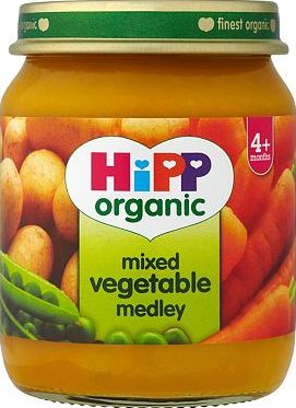 Hipp, 2041[^]10081541 Organic Mixed Vegetable Medley 4  Months