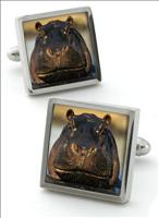 Hippo Cufflinks by Robert Charles