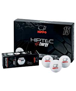 Hippo Hiptec Hi Energy Golf Balls - 15 Pack