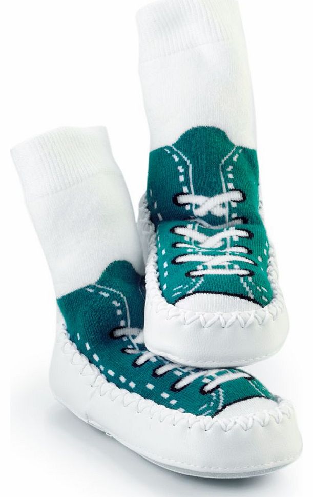 Hippychick Mocc On Turquoise Sneakers 12-18