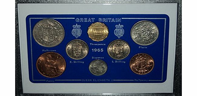 historicgiftsets 1965 GB Great Britain British Coin Birth Year Gift Set (50th Birthday Present or Golden Wedding Anniversary)