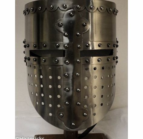 Historicks Medieval Knight Templar Helmet - re-enactment / role-play / larp / fancy-dress
