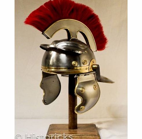 Historicks Roman Centurion Helmet (red plume) re-enactment / larp / role-play / fancy-dress