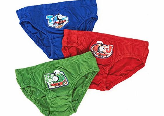 NEW KIDS BOYS 3 PACK OFFICIAL THOMAS THE TANK ENGINE TRAINS BRIEFS PANTS UNDERWEAR SET TODDLERS SIZE 3 - 4 YEARS