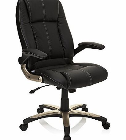 hjh OFFICE Executive Chair / Office Chair PALATIN Black Imitation Leather hjh OFFICE