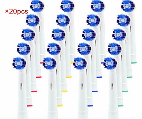 HLC 20PCS Replacement Electronic Tooth Brush Heads for Vitality Precision Electric Toothbrush Spare
