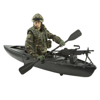 Royal Navy 10 Commando Figure with Canoe