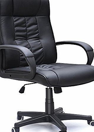 Swivel Leather Executive Office Furnitue Computer Desk Office Chair Black