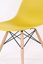 HNNHOME Eames Inspired Eiffel Dsw Dining Plastic Chairs Modern Lounge Office Furniture White
